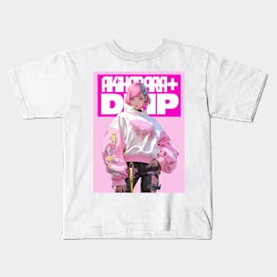 AKIBA DRIP - ⬜💗⬜ K-POP IDOL - ASIAN ANIME GIRL ⬜💗⬜ OVERSIZED HOODIE I ⬜💗⬜ Kids T-Shirt